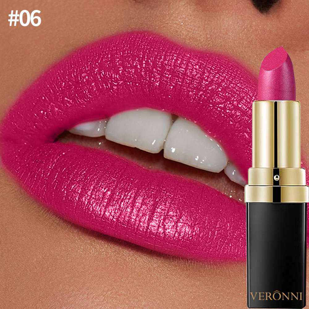 10 Color Glitter Lipsticks Shimmer Shiny Lipgloss Pearlescent Lip Tint Waterproof Long Lasting Diamond Lips Glaze Makeup Cosmeti — image 12