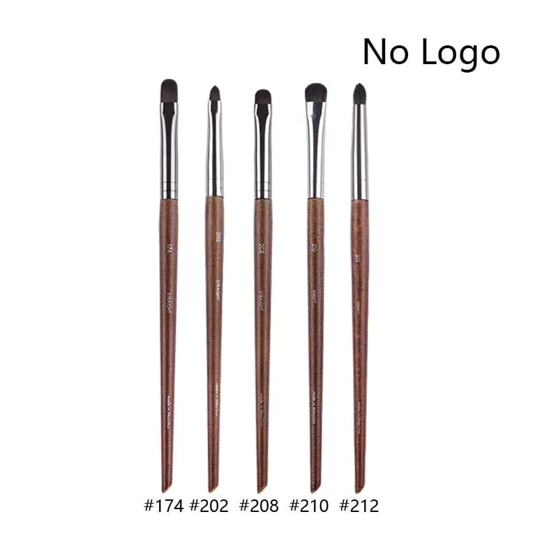 5pcs/set Natural Wood Eyeshadow Makeup Brushes Eye Detail Make Up Brush Concealer Crease Smudge Cosmetic tools Set Thin liner — image 19