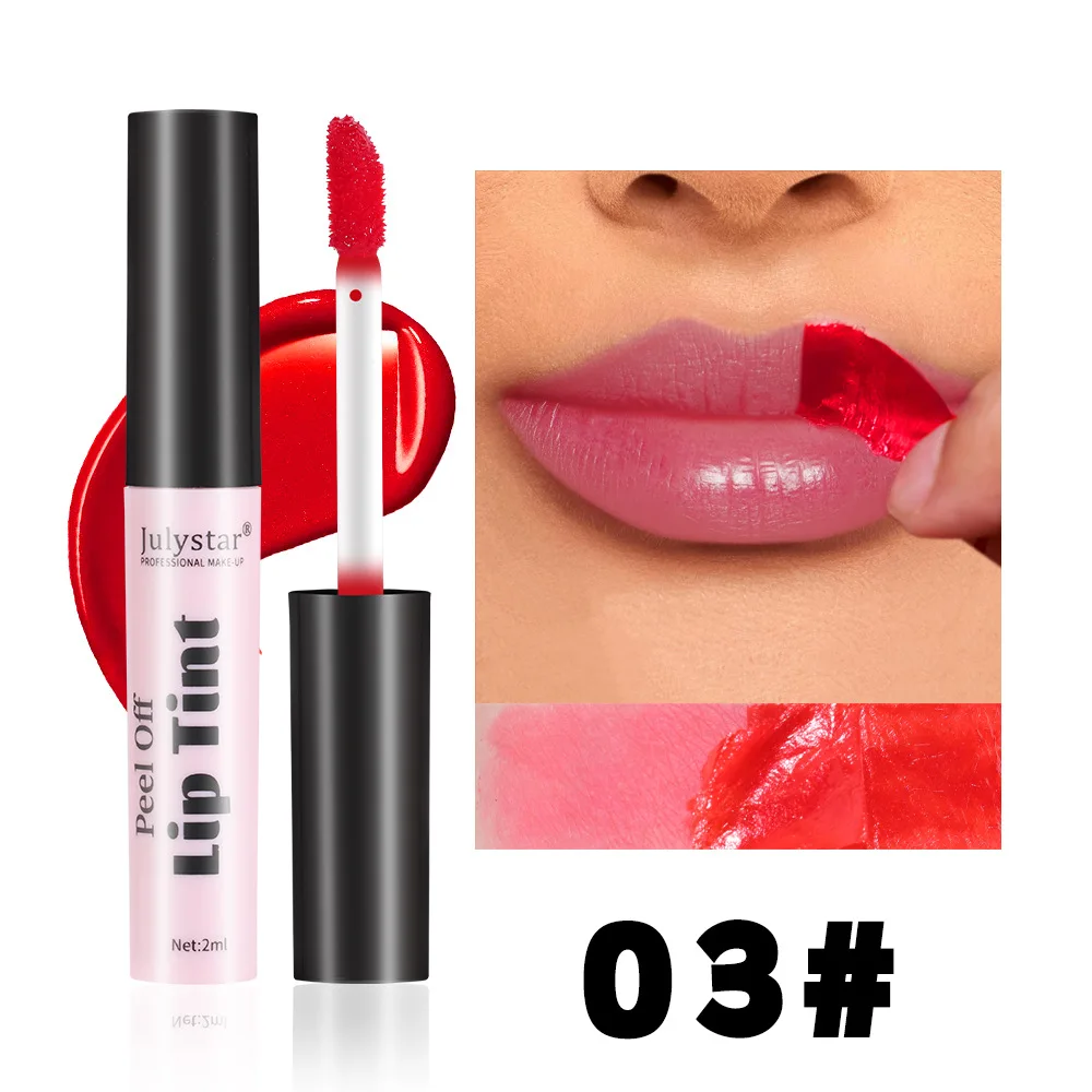 Julystar Peel Off Liquid Lipstick 6 Color Waterproof Lasting Matte Pink Lip Gloss Moisturizer Tear-off Lip Stain Cosmetic Makeup — image 12