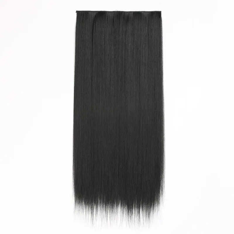 Synthetic Clip in Hair Extensions 6 Pcs/Set 16 Clips Long Straight Hairpieces Clip On Hair Extension for Women Blonde — image 28