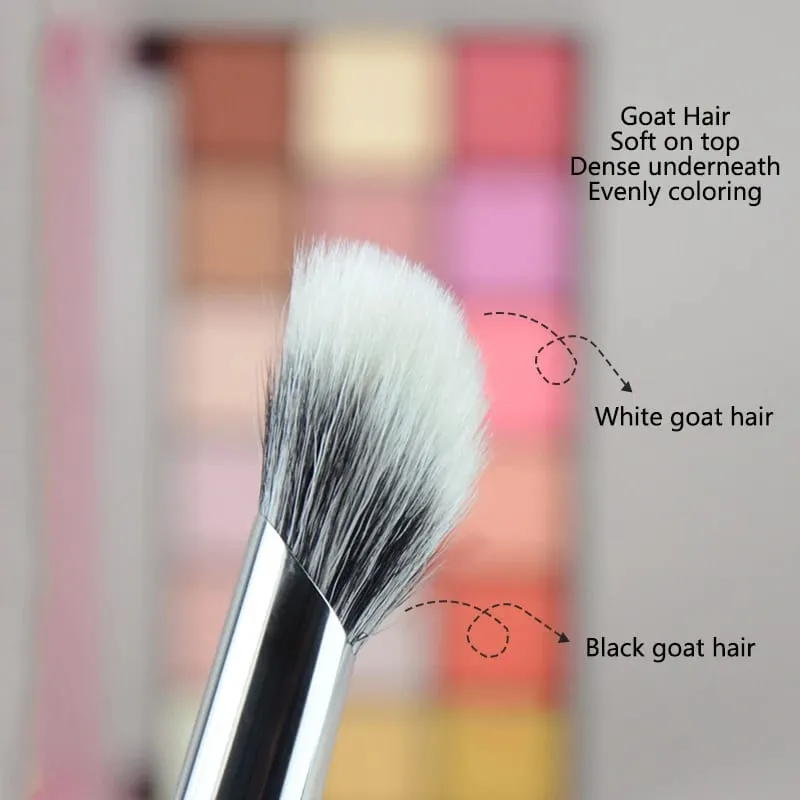1pc sickle Goat Hair Contour Makeup brushes Bevel Blush Make up brushes Highlight Setting Multi-functional cosmetic tools — image 3