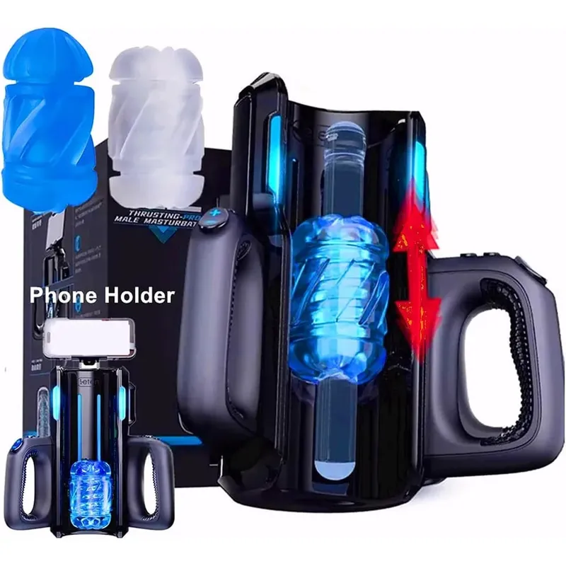 Thrusting High Speed Male Masturbator Machine Automatic Telescopic Masturbation Cup Handsfree Sex Toy For Men — image 10