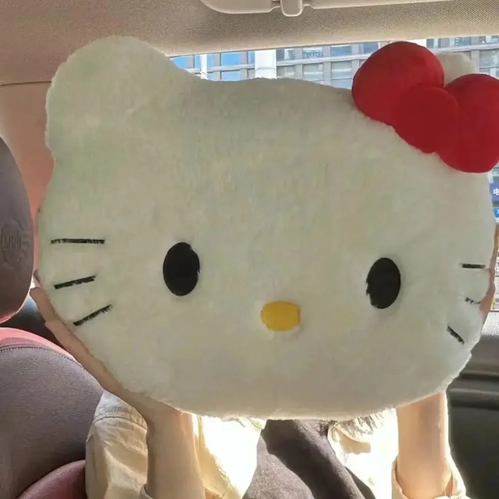 *Anime Sanrio Hello Kitty Cute Cartoon głowa pluszowa poduszka Sofa poduszka nocna poduszka podróżna poduszka do drzemki urodziny prezenty dla dziewczynki — image 6