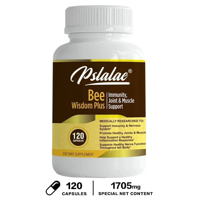 Premium Bee Venom Extract Anti-Inflammatory Extract Joint at Bone Supplement 120 Capsules