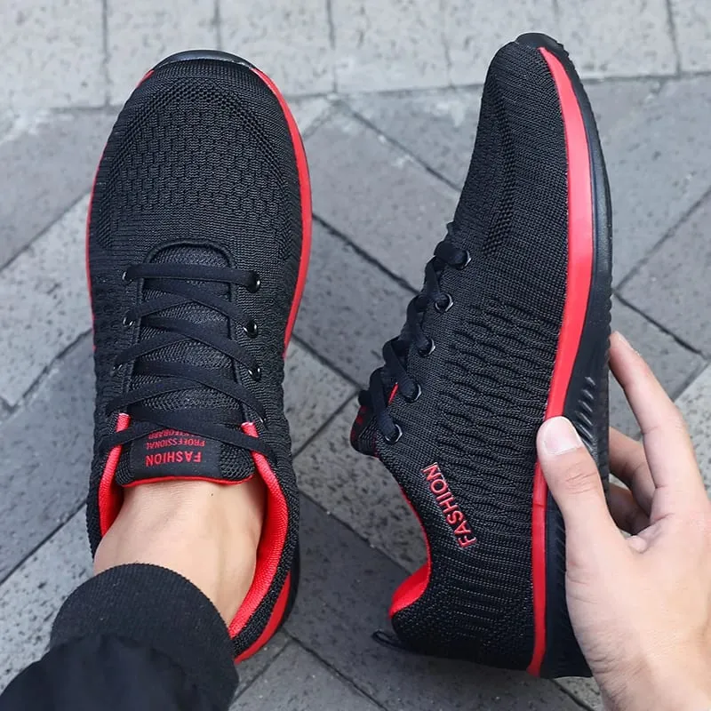 Herren-Mesh-Laufschuhe, athletisches Fitnessstudio, leichte Herren-Freizeitschuhe, 2025, modische, atmungsaktive Strick-Walking-Schuhe, Größe 39–46 — image 6