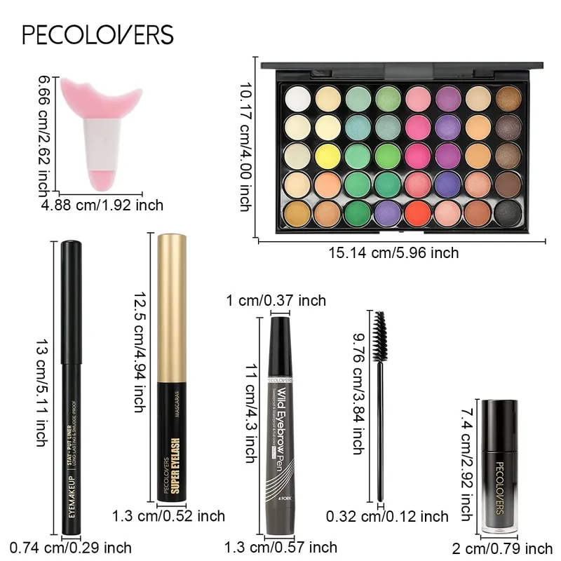8pcs Makeup Kit All‑In‑One Full Face Cosmetic Set With Multicolor Eyeshadow Palette Eyeliner Eyebrow Pen Mascara Lip Gloss — image 4