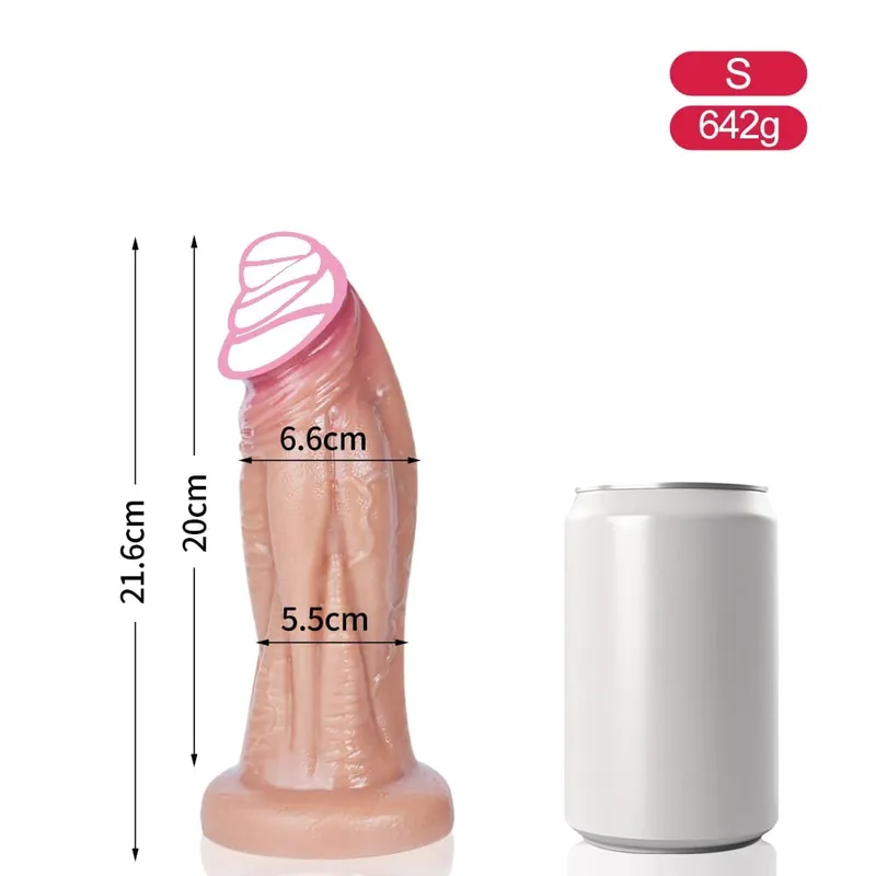 Großer weicher Dildo, superweicher Silikon-großer Penis mit Saugnapf, flexibles G-Punkt-Sexspielzeug für Frauen, Männer, Lesben — image 11