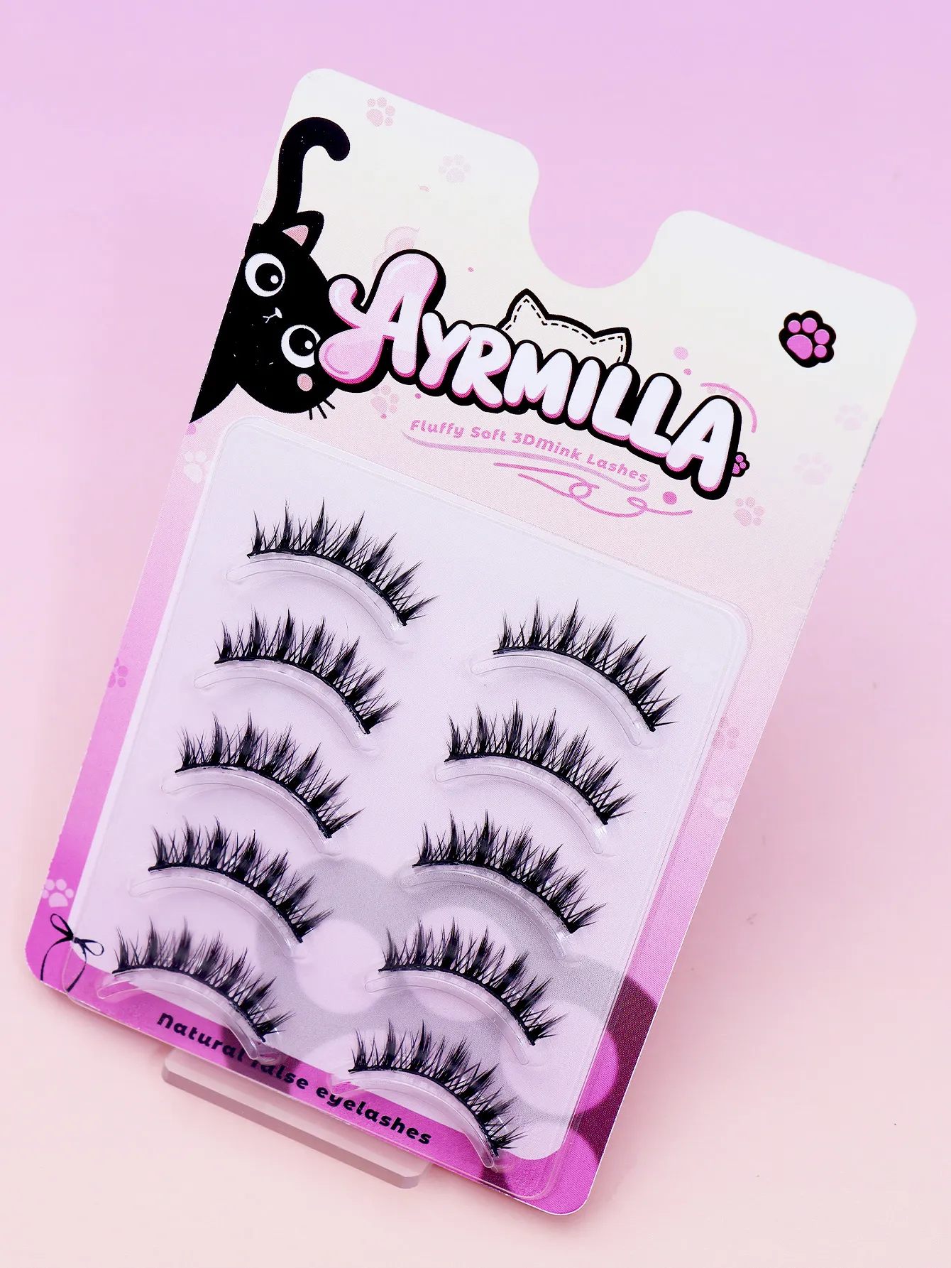 Spiky Devil Cat‑Eye False Eyelashes 5‑10mm Wispy Spiky Strip Lashes Natural Fluffy Fox Eye Lash Extension Soft 3D Mink‑Like