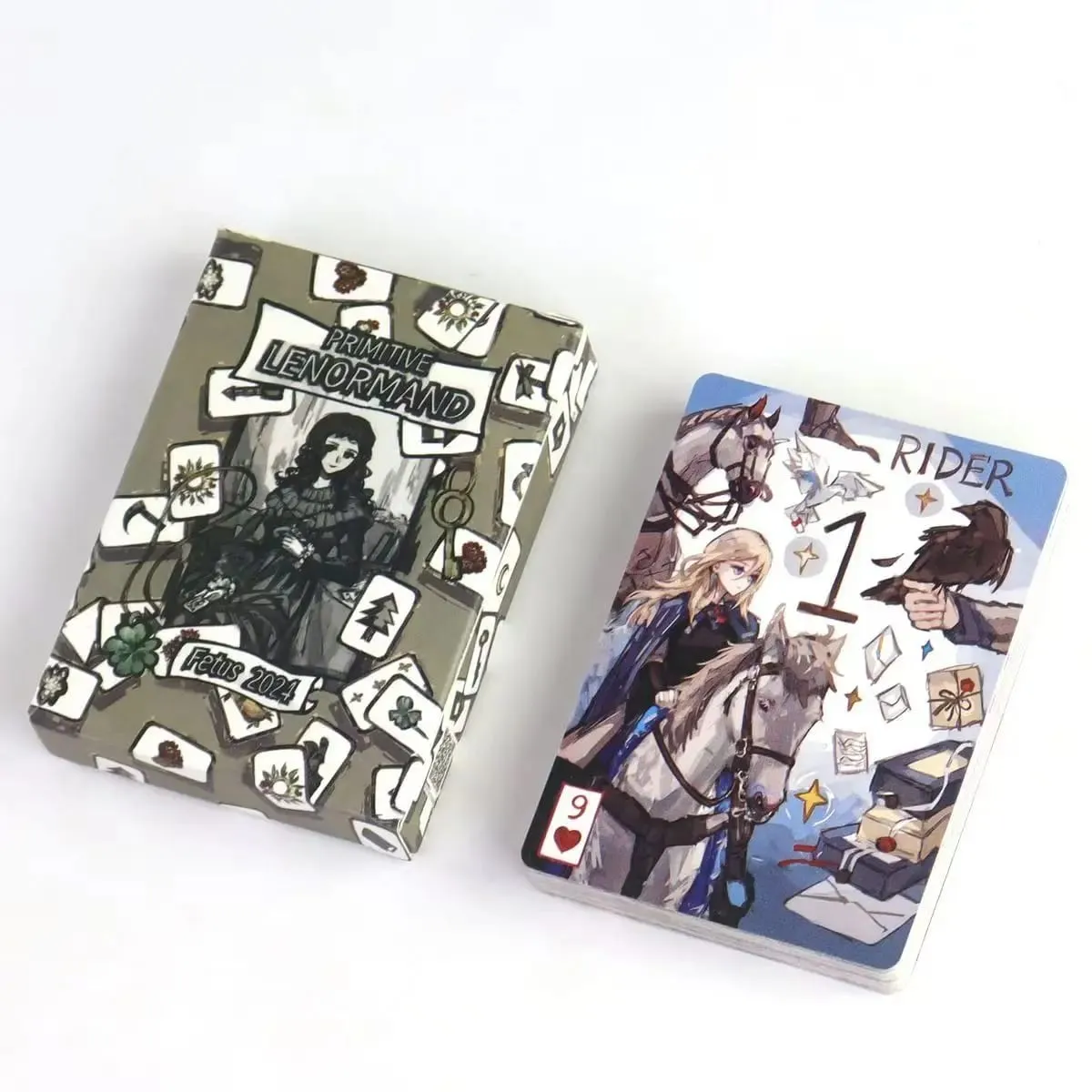 42 pièces cartes Lenormand adaptées aux débutants primitif Lenormand Deck Rana système 9*6cm — image 2