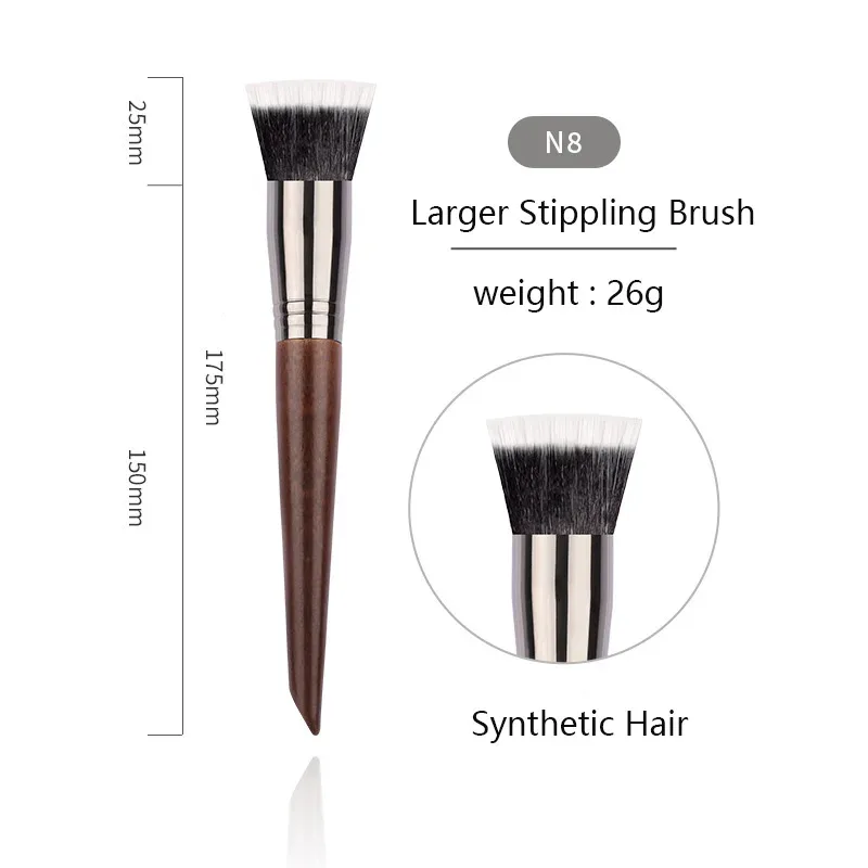 OVW Animal Hair Makeup Brush Complete Set 28PCS Lip Brushes Eyeshadow Brush Soft Makeup Brush Beauty Tools Smudge Brush Single — image 31