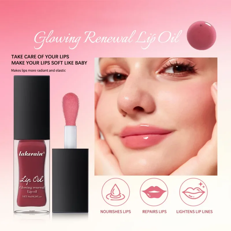 Lipgloss Mirror Lip Glaze Jelly Pout Lip Tint Long Lasting Moisturizing Shine Lipgloss Lip Makeup