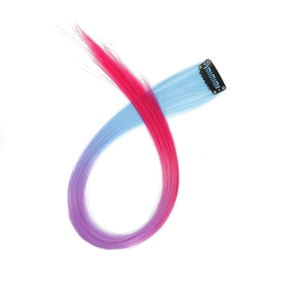 20 Inch Synthetic Multicolor Hair Extensions For Cosplay Party Y2K Style Hair Accessories Halloween Christmas — image 31
