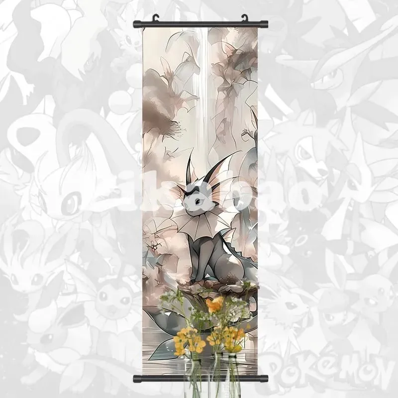 Printed Poster Anime Wall Artwork Greninja Pictures Gardevoir Painting Canvas Pikachu Hanging Scrolls Home Room Decor