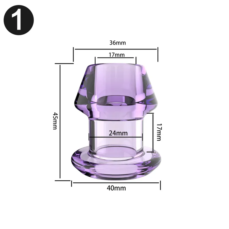 Hollow Vaginal Peephole Vaginal Peephole Anal Plug Vaginal Dilation Anal Dilation BDSM Enema Sex Toy Butt Plug for Men Women — image 14