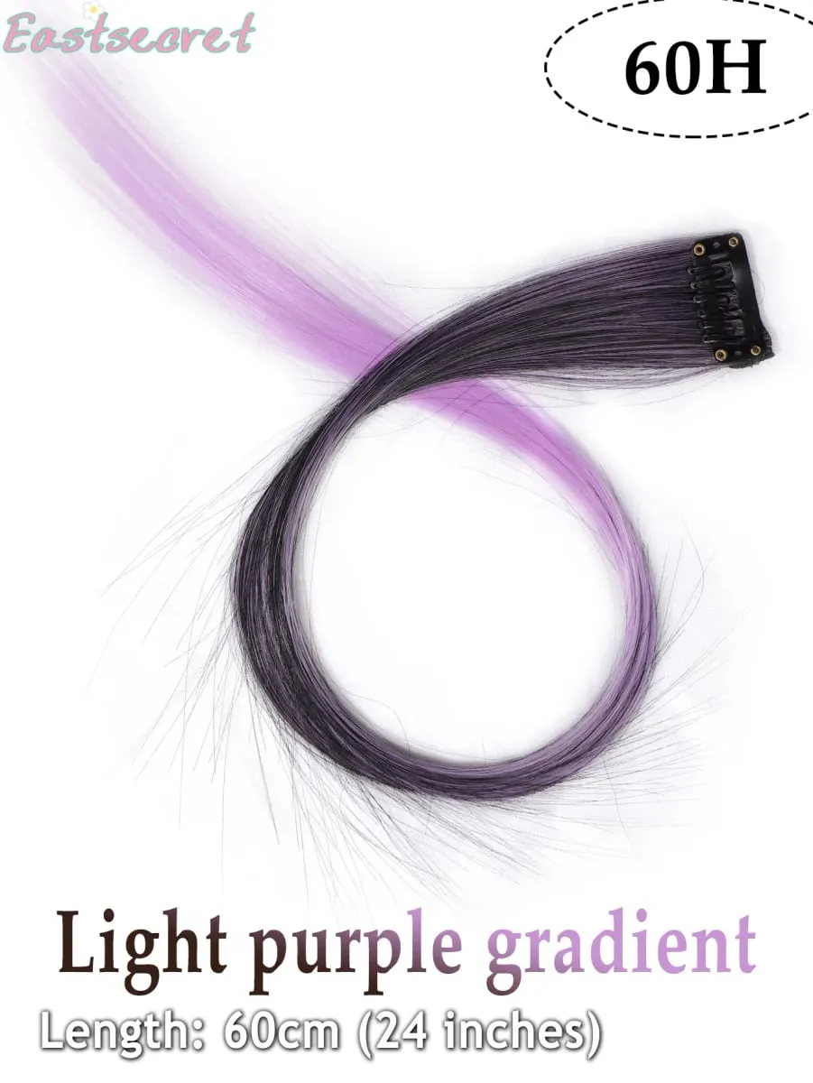 Long Straight Hair In Extensions Synthetic Clip In Hair Extensions for Women Halloween Christmas Party Cosplay Multiple Colors — image 33