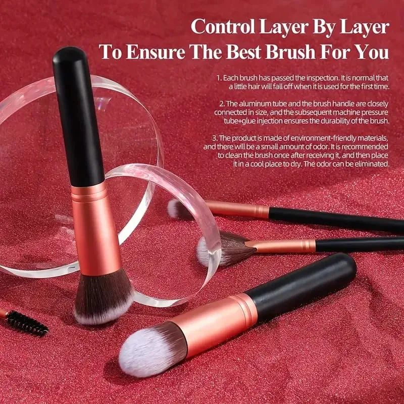 14PCS Makeup Brushes Set Professional Foundation Eye Shadow Concealers Blending Blush Brush Kabuki Soft Fluffy Women Beauty Tool — image 6