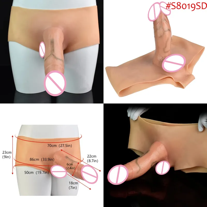 Sort nøgen strop stor realistisk udløsning dildo silikone sprøjtende trusser med simuleret solid penis sexlegetøj til kvinder
