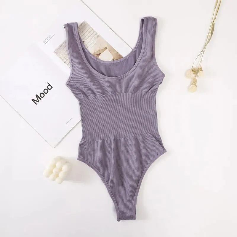 Women Non-wire Bra And Panties Set Seamless Underwear Lingerie Set Tummy Control Shapewear Slimming Thong Female Jumpsuit — image 13