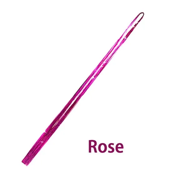 47 Inches Shiny Hair Tinsel 200 Strands/Pack Sparkle Glitter Hair Extensions Tool for Braiding Women Girls Hair Accessories — image 14