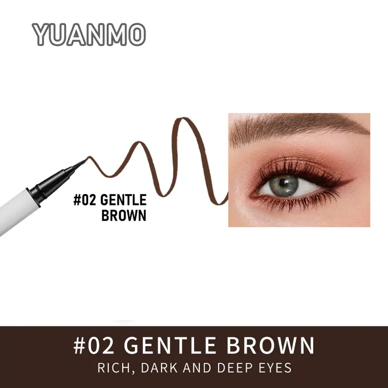 Long-lasting smooth matte finish water-resistant and stain-resistant liquid eyeliner pen eye makeup eyeliner cosmetic product — image 7