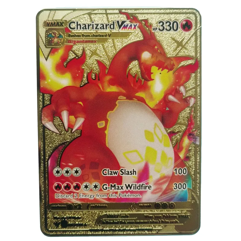 Van Gogh Museum Pokemon English Metal Card Anime Pikachu Charizard Mewtwo Shiny Letters Game Collection Card Kids Toy Gifts — image 15