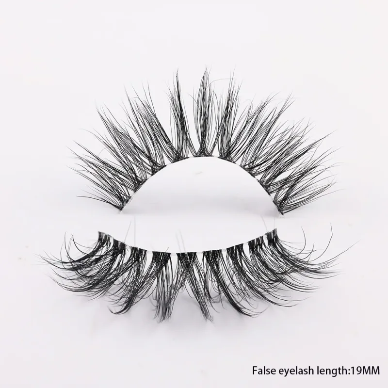 3D Mink Lashes Transparent Band False Eyelashes Natural Fake Eyelash Anime Winged Clear Band Lashes Manga Lashes Makeup
