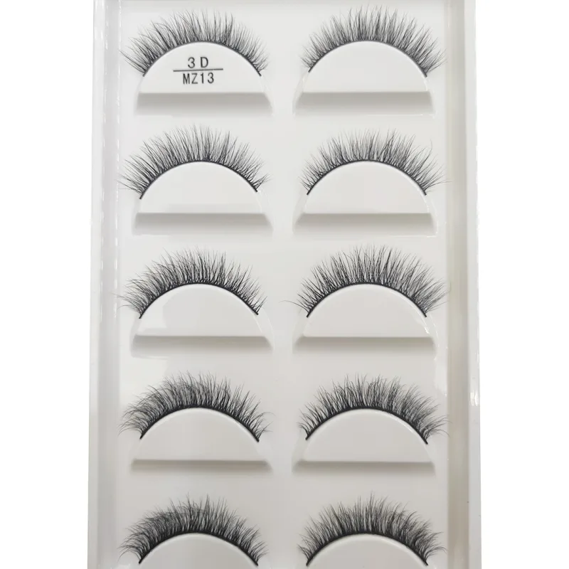 New 28 Style 5 Pairs Natural Mink False Eyelashes Makeup Eyelash Extension Fake Eye Lashes Faux Cils Make Up Beauty Cilios — image 28