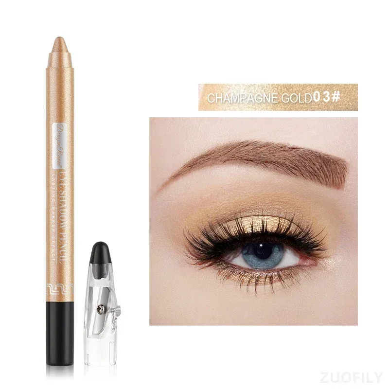 12Colors Glitter Eyeshadow Pen Long Lasting Matte Eye Shadow Palette Shiny Highlighter Silver Purple Eyeliner Pencil Cosmetics — image 18