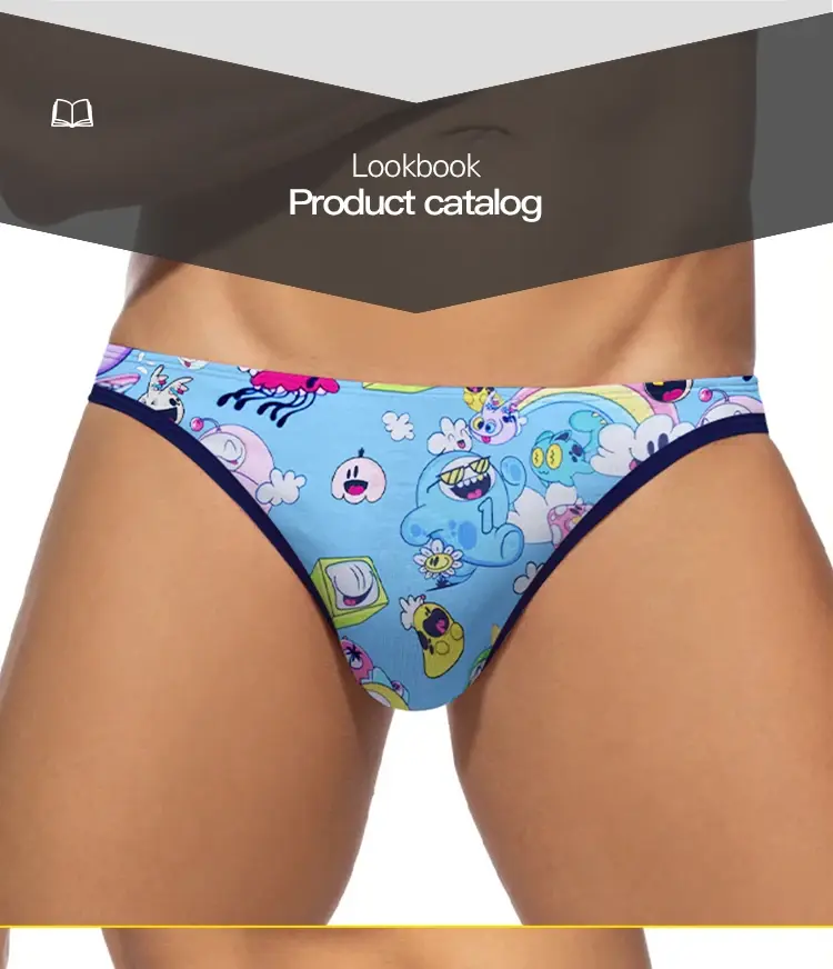 3PCS Hot Sale Modal Graffiti Printed Sexy Man Brief Underwear Men Underpant Quick Dry Slip Panties Jockstrap Men's Briefs Gaysex — image 12