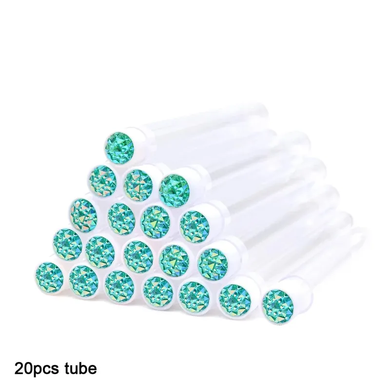 20Pcs Eyelash Brush Tubes With Crystal Lash Mascara Wands Eyebrow Comb Spoolies Container Lash Brush Applicators Makeup Tools — image 19