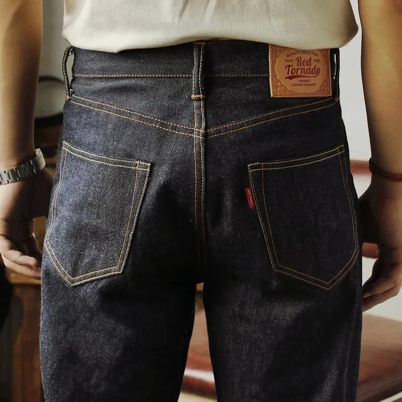 Red Tornado 55501 Relaxed Straight Fit Men's Jeans Raw Selvedge Denim Pants Amekaji — image 3