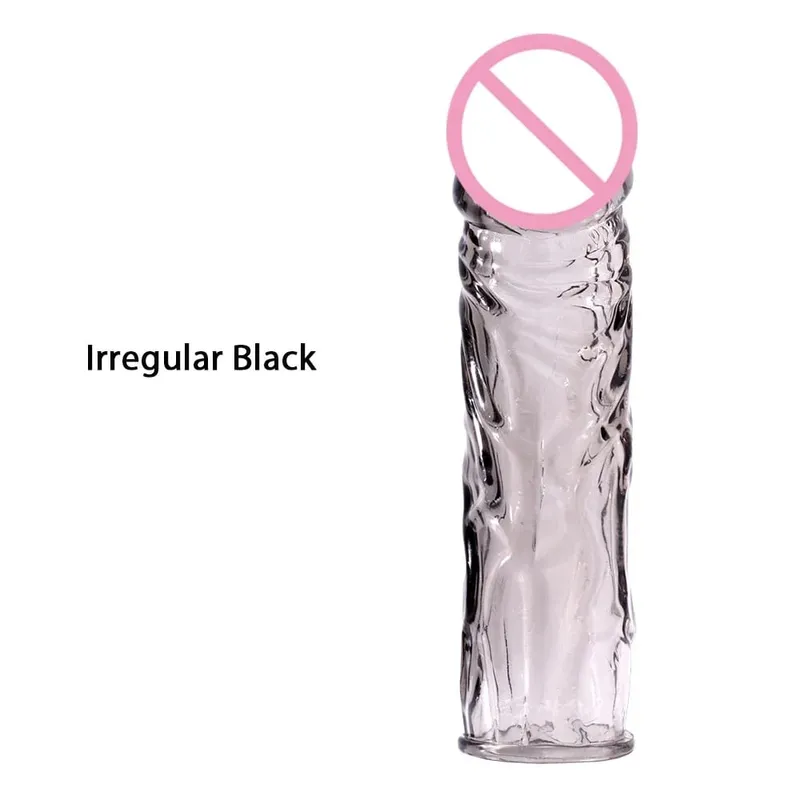 Delay Spray Clit Penis Extensions Condom Sleeve Male Enlargement Massager Cock Ring Cover Adult Sex Toys Penis Cock Ring — image 4