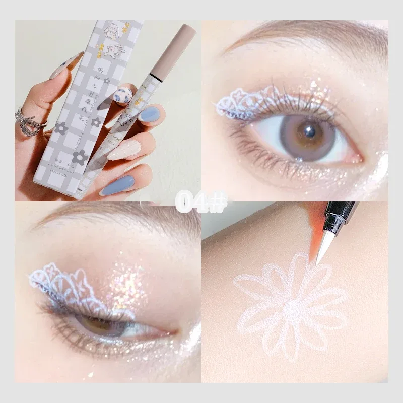 Smooth Colorful Eyeliner Pencil Matte Waterproof Not Blooming Black Eyeliner Pen Long Lasting Liquid Eye Liner Makeup Cosmetics