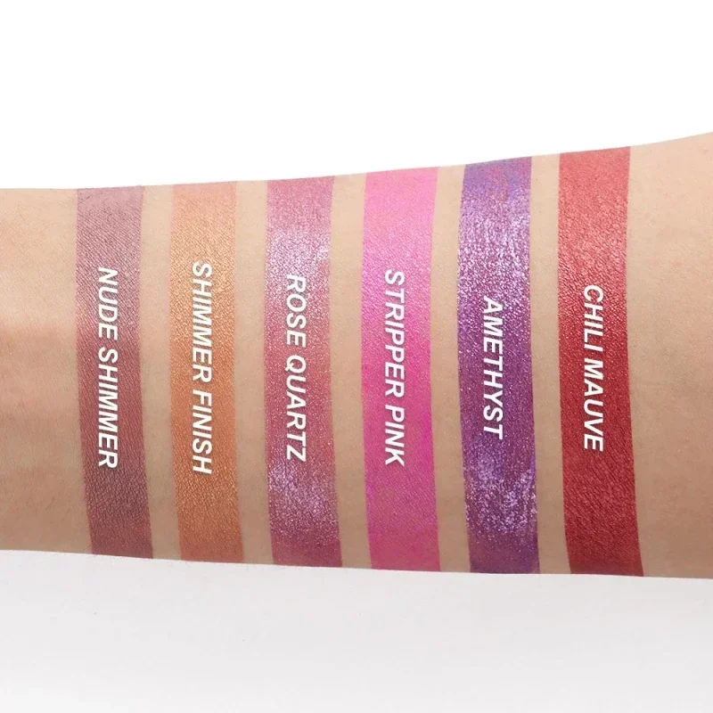 Metallic Matte Liquid Lipstick Waterproof Long Lasting Non-Stick Cup Matte Shimmer Glitter Lip Gloss Women Lips Makeup 12 Colors — image 6