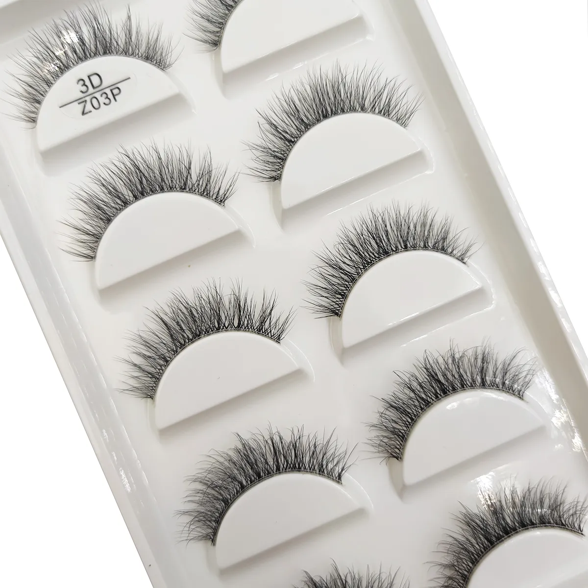 Transparent 3D Mink Eyelashes Natural Clear False Eye Lashes Soft Invisible Eyelash Wispy Makeup Faux Cils H13 X08 5 Pairs — image 4