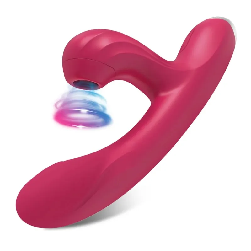 Powerful 20 Speeds Dildo Vibrator Female Clit Sucker Vacuum Clitoris Stimulator Adults Goods Finger Wiggling Sex Toy for Women — image 8