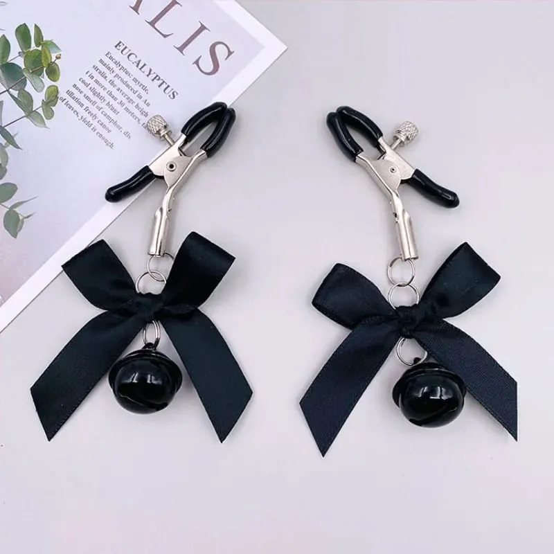 Metal Nipple Clamps clips ring bell BDSM breast Bondage restraint Sex Toy For Women Couple play Game — image 15