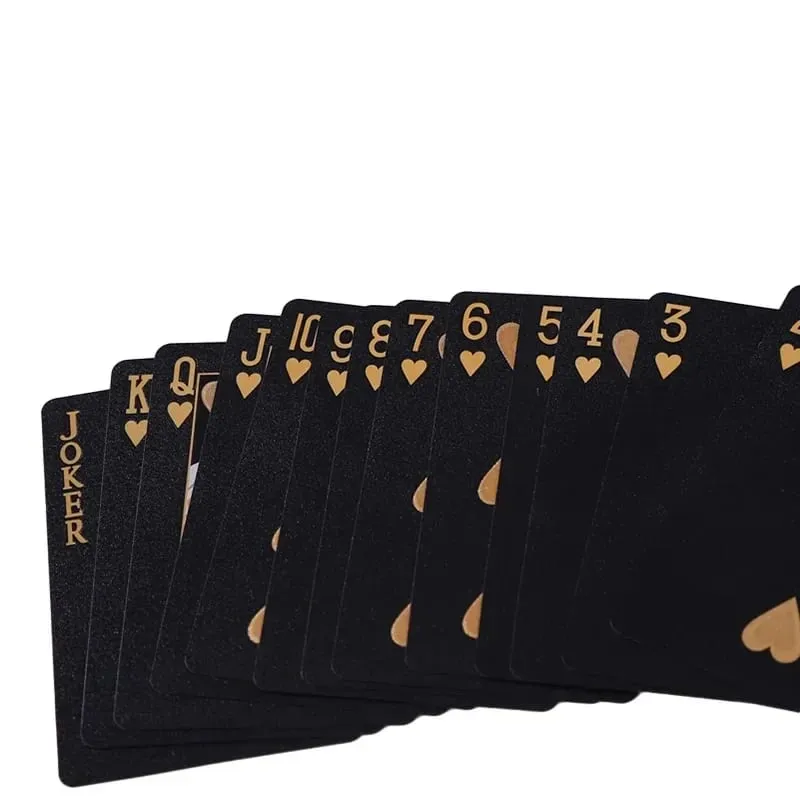 Black Golden Silver Skull Playing Card Game Card Group Waterproof Poker Suit Magic Dmagic Package Board Game Gift Collection
