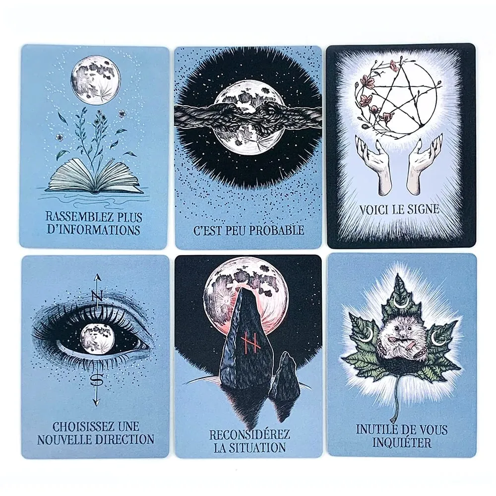 Le Petit Oracle De La Boule De Cristal Oracle-kort 13-korts dæk Athene Noctua Tarot-spådomskort med guidebog — image 4