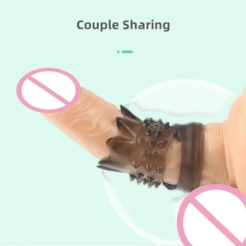 Ring Penis Sleeve Ring Penis Enlargement Cock Ring Male Time Delay Ejaculation Reusable Condom Adult Sex Toys for Man — image 3