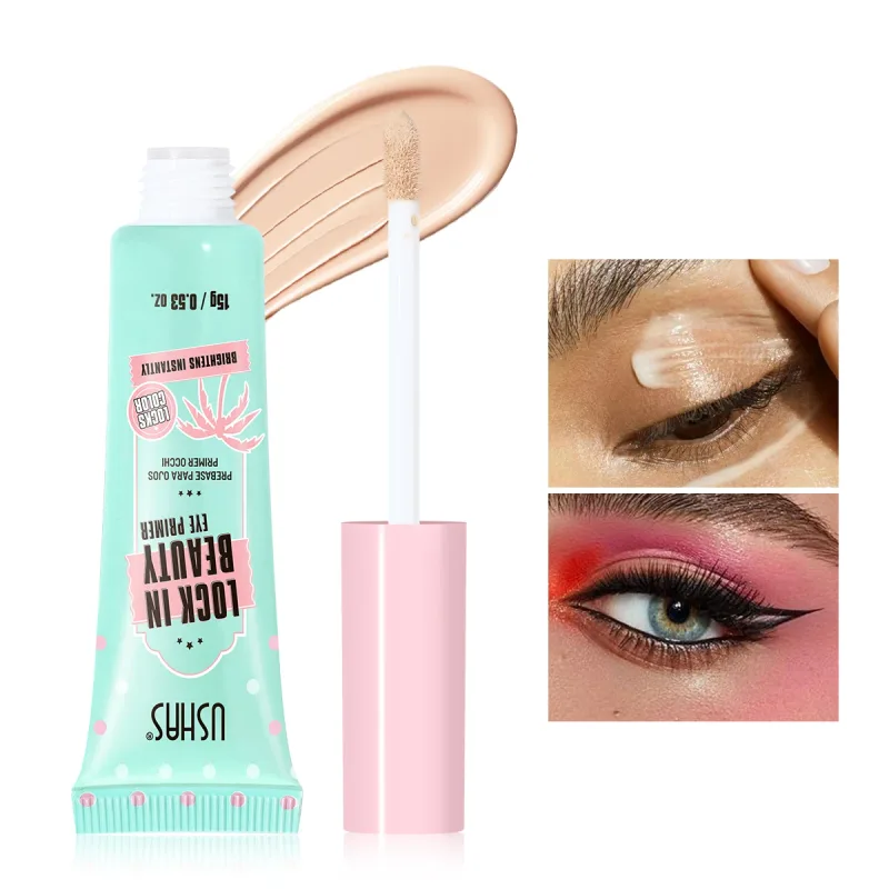 ล็อคอินบิวตี้อายแชโดว์ไพรเมอร์ Long Lasting Smudge Proof Brighten Eye Color Smooth Base Invisible Eye Makeup Primer