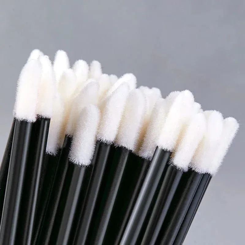50Pcs Disposable Lip Brush Eyelash Makeups Microbrush Lash Extension Mascara Applicator Lipstick Wands Set Cosmetic Makeup Tools — image 1
