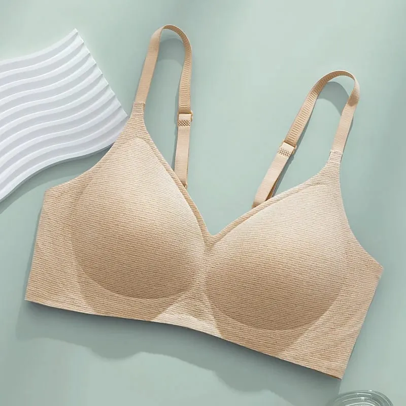 Kvinders lingeri til små bryster løfte og samle effekt side bryststøtte ingen bøjler anti-sagging minimerer store bryster