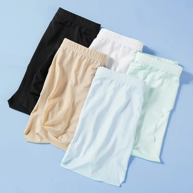 Men's Ice Silk Seamless Briefs Summer New Ultra-thin Panty Transparent Sexy Quick-drying Trendy Breathable Underwear Panties — image 11