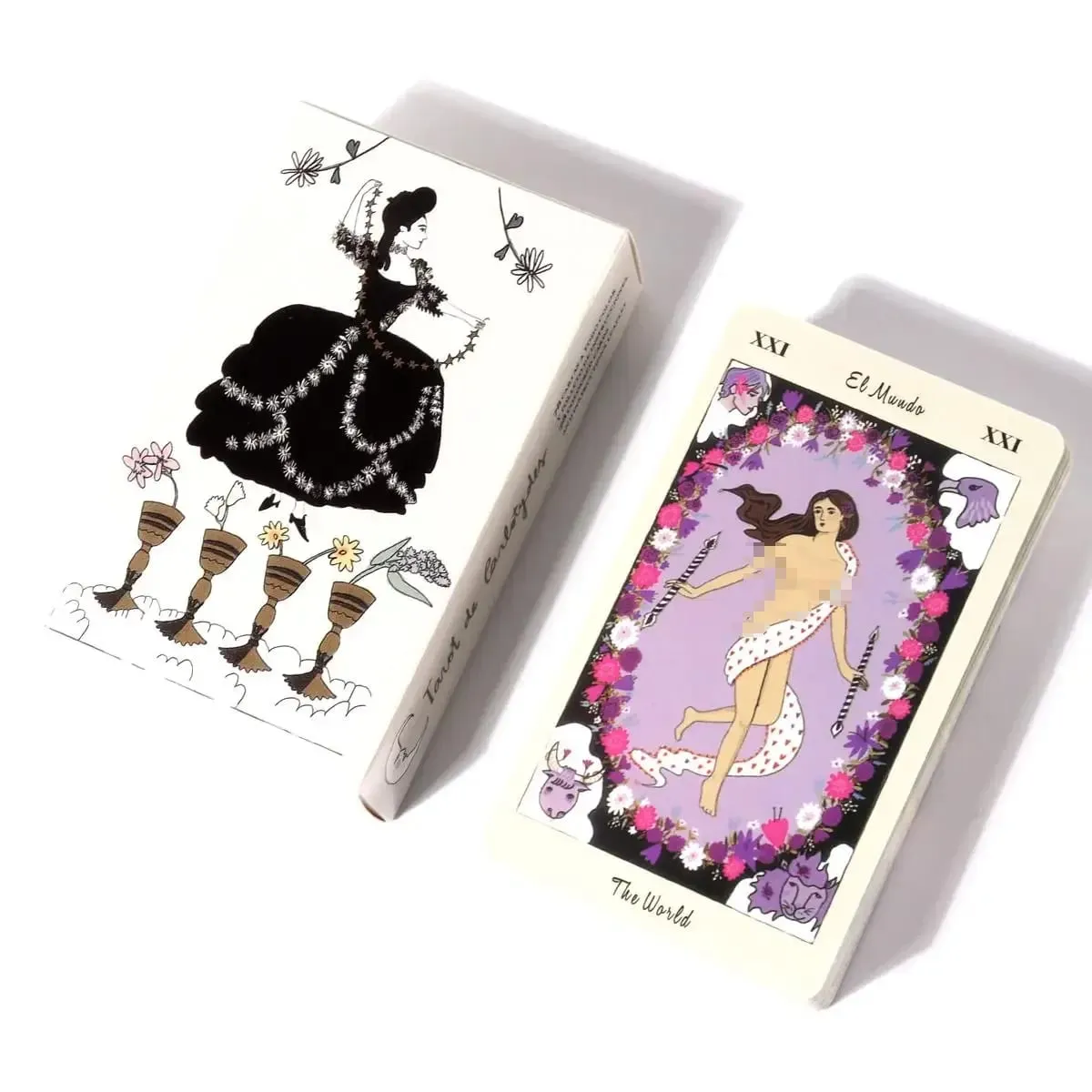 1Pcs Deck Tarot De Carlotydes tarot cards A 78 Cards Full English board games Friend Party Entertainment Board Game Party supply — image 2