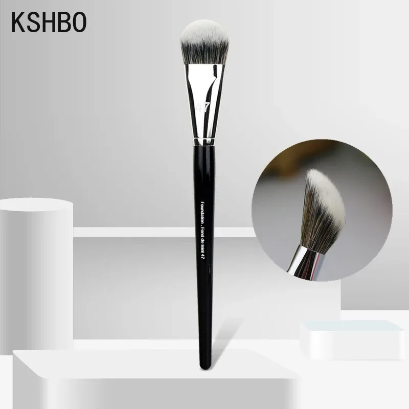 Foundation Brush 47 Broom Head Liquid Foundation Shadow Repairing Brushes Women Face Base Makeup Beauty Professional Tools