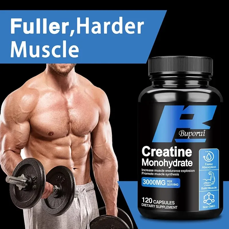 Creatine Monohydrate - Improves Energy and Endurance Increases Muscle Mass and Athletic Performance — image 4