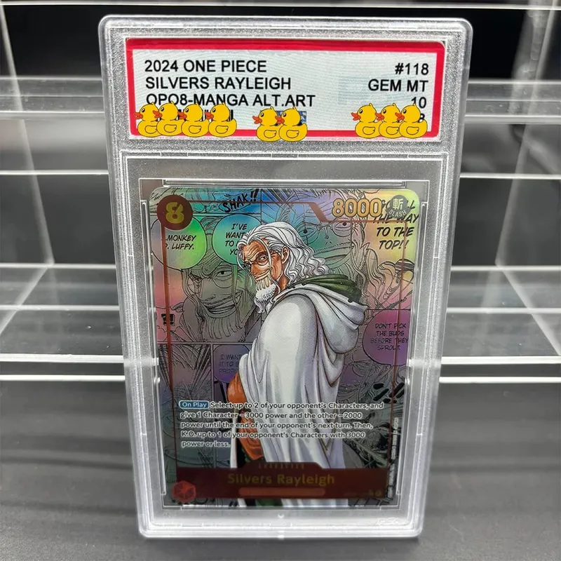 DIY OPCG Rating Card Collection Card 2023 ONE MONKEY D. LUFFY OPO5-MANGA ALT.ART Copy 10Points Rating Card Anime Game Gift — image 8