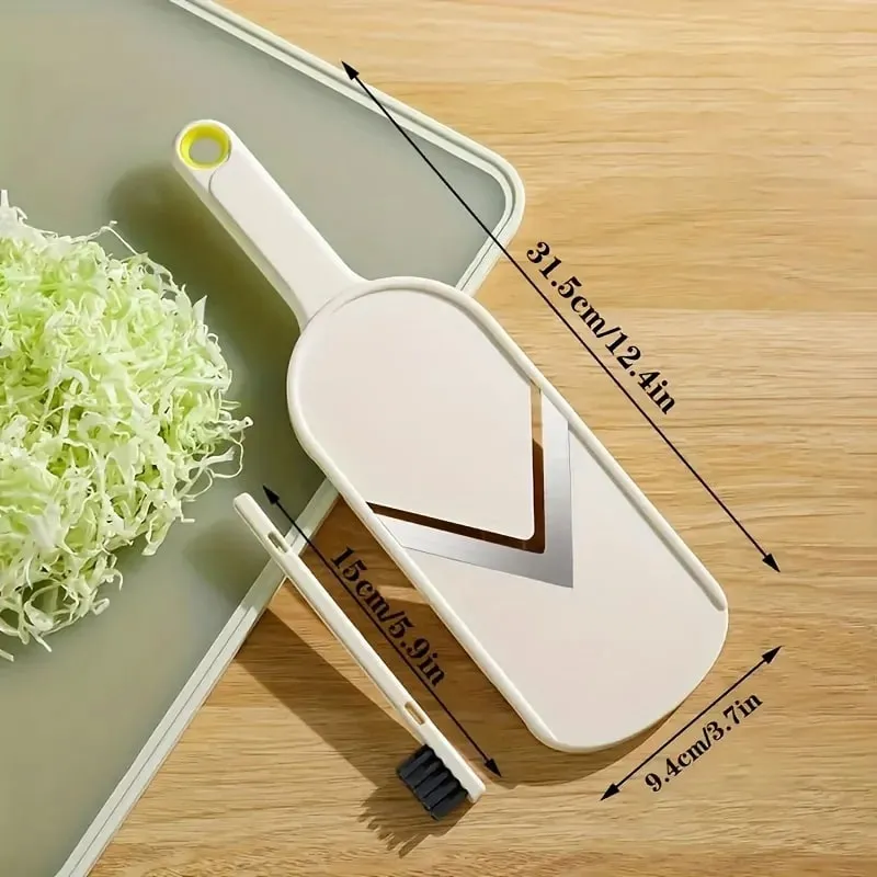 Ultra-Fine Vegetable Slicer & Shredder for Salad Cabbage Carrot - Multi-Purpose Kitchen Gadget Food Chopper for Home & Dining