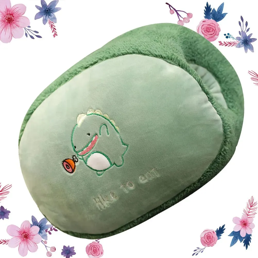 Dinosaur Cartoon Hand Warmer Pillow Soft Warm Cushion for Sofa Bed Desk Car Use Not Easily Deformed Perfect Winter Gift Idea — image 2